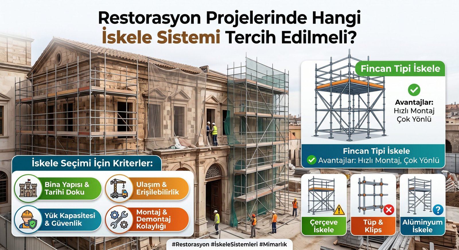 Restorasyon Projelerinde Hangi İskele Sistemi Tercih Edilmeli?