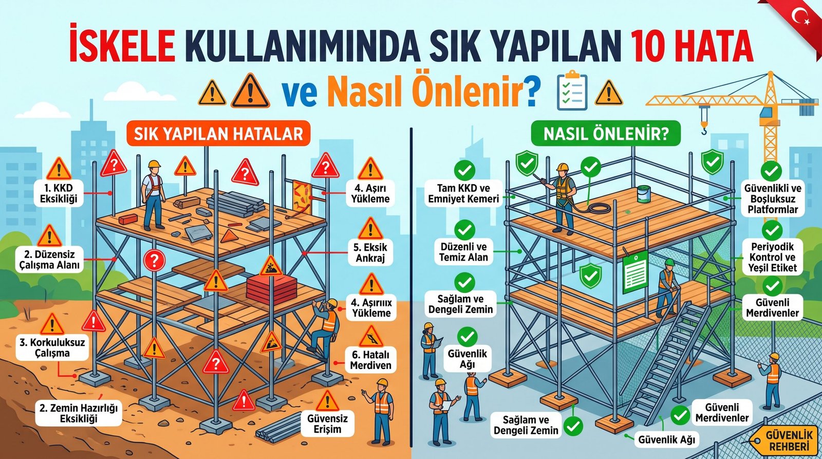 İskele Kullanımında Sık Yapılan 10 Hata ve Nasıl Önlenir?